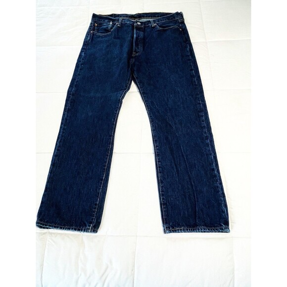 Levis 501 Original Fit Jeans Straight Leg Button Fly 100% Cotton Size W38 L30 - Picture 1 of 4